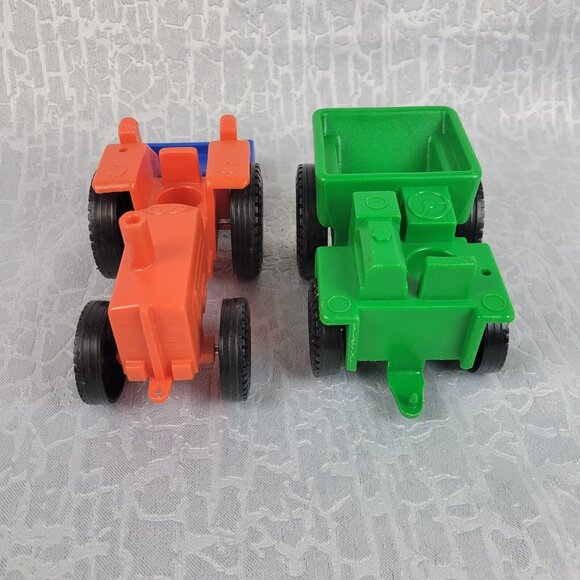 Vintage Plasto-Bambola Denmark Plastic Tractor And Trailer - Picture 6 of 8